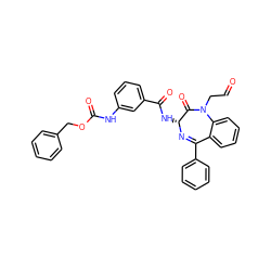 O=CCN1C(=O)[C@@H](NC(=O)c2cccc(NC(=O)OCc3ccccc3)c2)N=C(c2ccccc2)c2ccccc21 ZINC000073139818