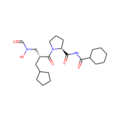 O=CN(O)C[C@@H](CC1CCCC1)C(=O)N1CCC[C@H]1C(=O)NC(=O)C1CCCCC1 ZINC000034874570