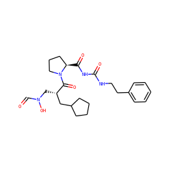 O=CN(O)C[C@@H](CC1CCCC1)C(=O)N1CCC[C@H]1C(=O)NC(=O)NCCc1ccccc1 ZINC000084654165