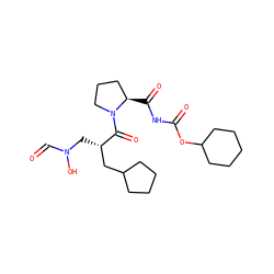 O=CN(O)C[C@@H](CC1CCCC1)C(=O)N1CCC[C@H]1C(=O)NC(=O)OC1CCCCC1 ZINC000034874149