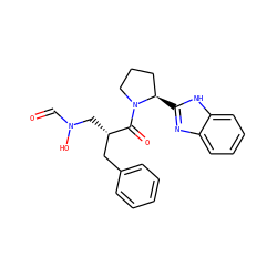 O=CN(O)C[C@@H](Cc1ccccc1)C(=O)N1CCC[C@H]1c1nc2ccccc2[nH]1 ZINC000040420742