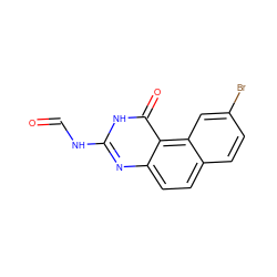 O=CNc1nc2ccc3ccc(Br)cc3c2c(=O)[nH]1 ZINC000013832484