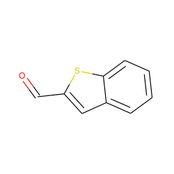 O=Cc1cc2ccccc2s1 ZINC000000158704