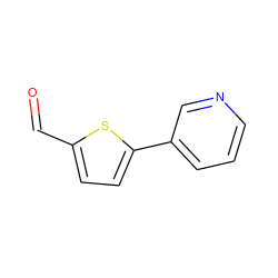 O=Cc1ccc(-c2cccnc2)s1 ZINC000012370796