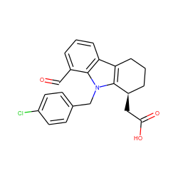 O=Cc1cccc2c3c(n(Cc4ccc(Cl)cc4)c12)[C@H](CC(=O)O)CCC3 ZINC000036190396