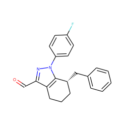 O=Cc1nn(-c2ccc(F)cc2)c2c1CCC[C@H]2Cc1ccccc1 ZINC000026571656