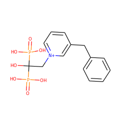 O=P(O)(O)C(O)(C[n+]1cccc(Cc2ccccc2)c1)P(=O)(O)O ZINC000013643031