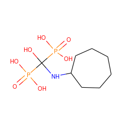 O=P(O)(O)C(O)(NC1CCCCCC1)P(=O)(O)O ZINC000013678584