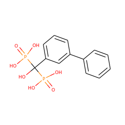 O=P(O)(O)C(O)(c1cccc(-c2ccccc2)c1)P(=O)(O)O ZINC000013673777