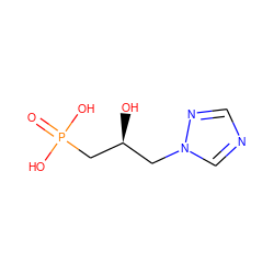 O=P(O)(O)C[C@@H](O)Cn1cncn1 ZINC000029465552