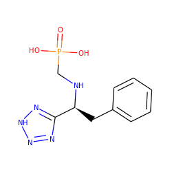 O=P(O)(O)CN[C@@H](Cc1ccccc1)c1nn[nH]n1 ZINC000026003961