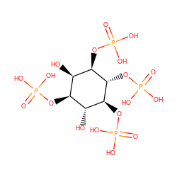 O=P(O)(O)O[C@H]1[C@H](O)[C@@H](OP(=O)(O)O)[C@@H](O)[C@@H](OP(=O)(O)O)[C@@H]1OP(=O)(O)O ZINC000071792244