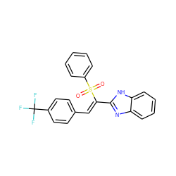 O=S(=O)(/C(=C\c1ccc(C(F)(F)F)cc1)c1nc2ccccc2[nH]1)c1ccccc1 ZINC000050567363