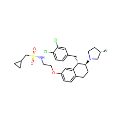 O=S(=O)(CC1CC1)NCCOc1ccc2c(c1)[C@H](Cc1ccc(Cl)c(Cl)c1)[C@@H](N1CC[C@H](F)C1)CC2 ZINC000199680596