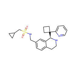 O=S(=O)(CC1CC1)NCc1ccc2c(c1)[C@@H](C1(c3ccccn3)CCC1)NCC2 ZINC000114978961