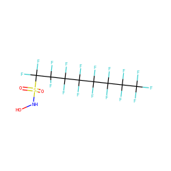 O=S(=O)(NO)C(F)(F)C(F)(F)C(F)(F)C(F)(F)C(F)(F)C(F)(F)C(F)(F)C(F)(F)F ZINC000014947960