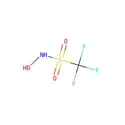 O=S(=O)(NO)C(F)(F)F ZINC000010450201