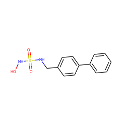 O=S(=O)(NO)NCc1ccc(-c2ccccc2)cc1 ZINC000040747382