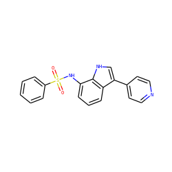 O=S(=O)(Nc1cccc2c(-c3ccncc3)c[nH]c12)c1ccccc1 ZINC000036338563