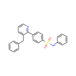 O=S(=O)(Nc1ccccc1)c1ccc(-c2ncccc2Cc2ccccc2)cc1 ZINC000299819817