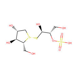 O=S(=O)(O)O[C@@H](CO)[C@H](O)C[S@@+]1C[C@@H](O)[C@H](O)[C@H]1CO ZINC000013836791