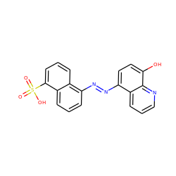 O=S(=O)(O)c1cccc2c(N=Nc3ccc(O)c4ncccc34)cccc12 ZINC000253981510