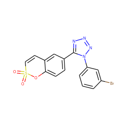 O=S1(=O)C=Cc2cc(-c3nnnn3-c3cccc(Br)c3)ccc2O1 ZINC000103262769