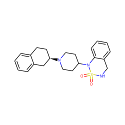 O=S1(=O)NCc2ccccc2N1C1CCN([C@@H]2CCc3ccccc3C2)CC1 ZINC000028387543