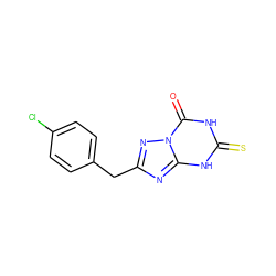 O=c1[nH]c(=S)[nH]c2nc(Cc3ccc(Cl)cc3)nn12 ZINC000096282947