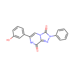 O=c1[nH]c(-c2cccc(O)c2)cn2c(=O)n(-c3ccccc3)nc12 ZINC001772619025