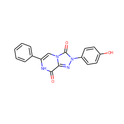 O=c1[nH]c(-c2ccccc2)cn2c(=O)n(-c3ccc(O)cc3)nc12 ZINC001772577711