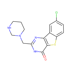 O=c1[nH]c(CN2CCCNC2)nc2c1sc1ccc(Cl)cc12 ZINC000045285544