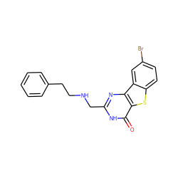 O=c1[nH]c(CNCCc2ccccc2)nc2c1sc1ccc(Br)cc12 ZINC000045285587