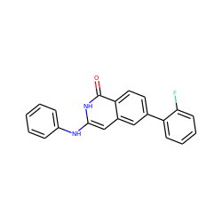 O=c1[nH]c(Nc2ccccc2)cc2cc(-c3ccccc3F)ccc12 ZINC000096018442