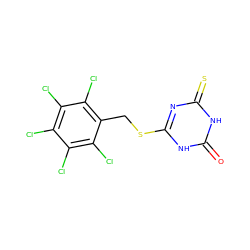 O=c1[nH]c(SCc2c(Cl)c(Cl)c(Cl)c(Cl)c2Cl)nc(=S)[nH]1 ZINC000008034228