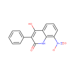 O=c1[nH]c2c([N+](=O)[O-])cccc2c(O)c1-c1ccccc1 ZINC000036185266