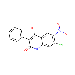 O=c1[nH]c2cc(Cl)c([N+](=O)[O-])cc2c(O)c1-c1ccccc1 ZINC000036185223