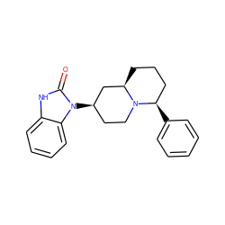 O=c1[nH]c2ccccc2n1[C@@H]1CCN2[C@H](c3ccccc3)CCC[C@@H]2C1 ZINC000013588456