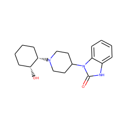 O=c1[nH]c2ccccc2n1C1CCN([C@H]2CCCC[C@H]2O)CC1 ZINC000028234714