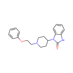 O=c1[nH]c2ccccc2n1C1CCN(CCOc2ccccc2)CC1 ZINC000000001873