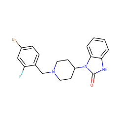 O=c1[nH]c2ccccc2n1C1CCN(Cc2ccc(Br)cc2F)CC1 ZINC000105147745