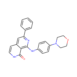 O=c1[nH]ccc2cc(-c3ccccc3)nc(Nc3ccc(N4CCOCC4)cc3)c12 ZINC000096174438