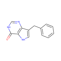 O=c1[nH]cnc2c(Cc3ccccc3)c[nH]c12 ZINC000100738868