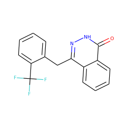 O=c1[nH]nc(Cc2ccccc2C(F)(F)F)c2ccccc12 ZINC000075501073