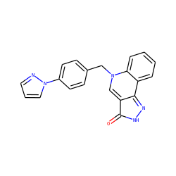 O=c1[nH]nc2c3ccccc3n(Cc3ccc(-n4cccn4)cc3)cc1-2 ZINC000144481914