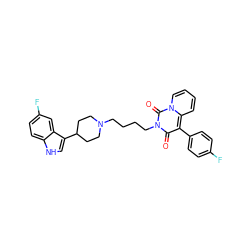 O=c1c(-c2ccc(F)cc2)c2ccccn2c(=O)n1CCCCN1CCC(c2c[nH]c3ccc(F)cc23)CC1 ZINC001772582851