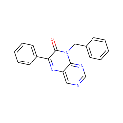 O=c1c(-c2ccccc2)nc2cncnc2n1Cc1ccccc1 ZINC000004238791