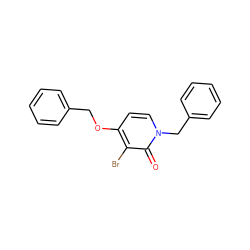 O=c1c(Br)c(OCc2ccccc2)ccn1Cc1ccccc1 ZINC000034270053