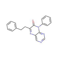 O=c1c(CCc2ccccc2)nc2cncnc2n1-c1ccccc1 ZINC000004238347