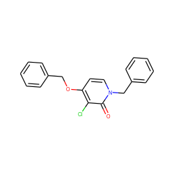 O=c1c(Cl)c(OCc2ccccc2)ccn1Cc1ccccc1 ZINC000038410661